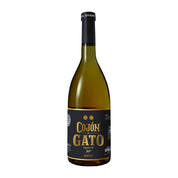 Botella de vino blanco Cojón de Gato Godello D.O. Valdeorras 75 cl